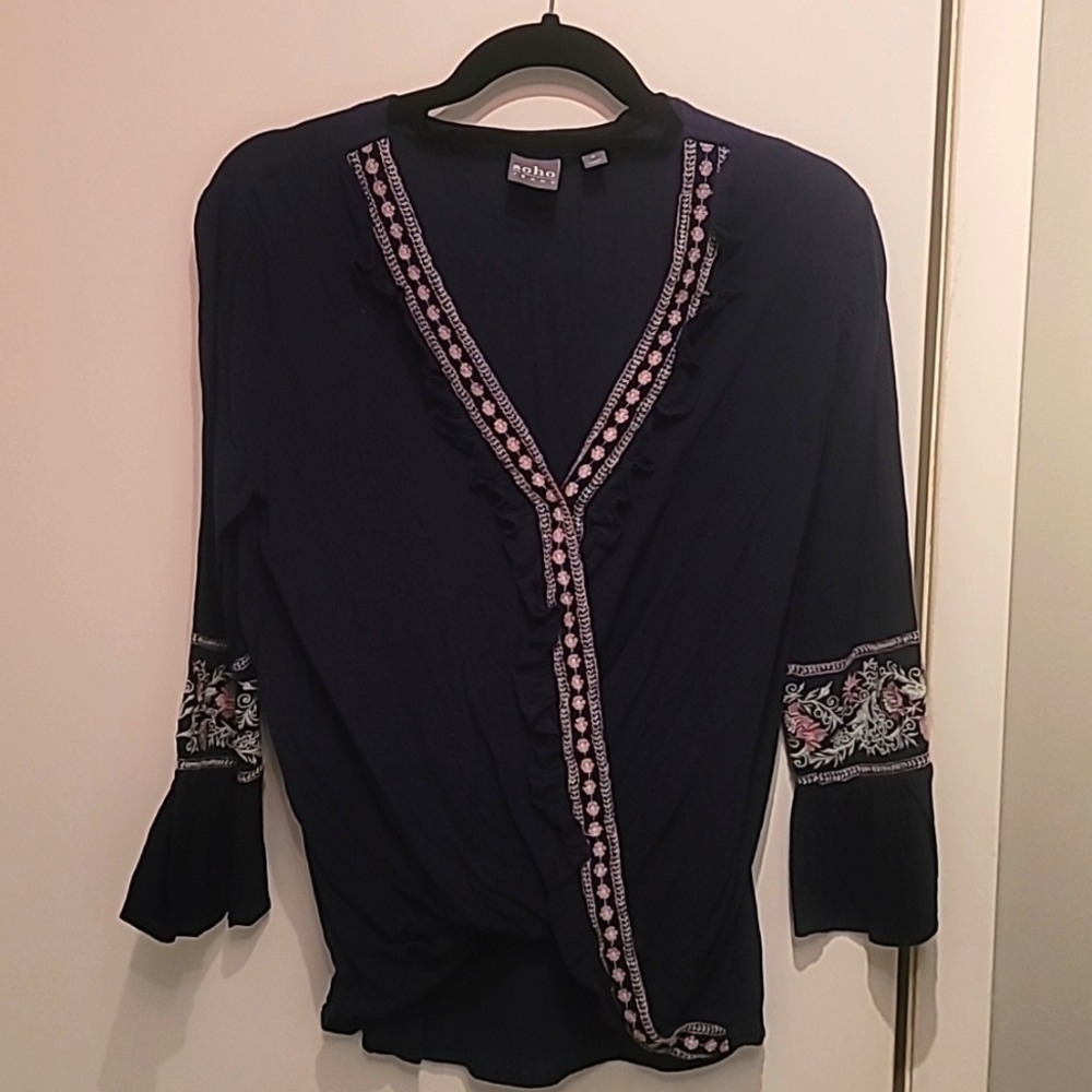 Soho Jeans Long Sleeve Cotton Top